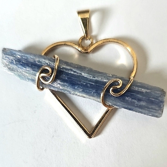 Sage Goddess Jewelry - Blue Kyanite Heart Pendant